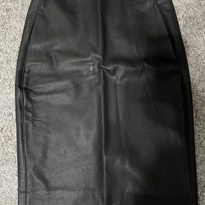 Limited Like Leather black skirt